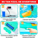 Pistola Eléctrica de Agua Recargable Para Niños y Niñas